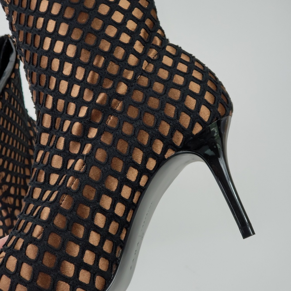 Zara Trafaluc High Heel Mesh Ankle Boots - Picture 8 of 8